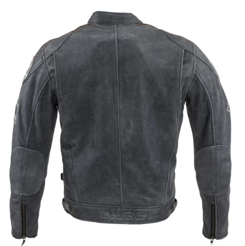 Úplne nová kožená bunda W-TEC Dark Vintage-pravá koža 2XL - 3