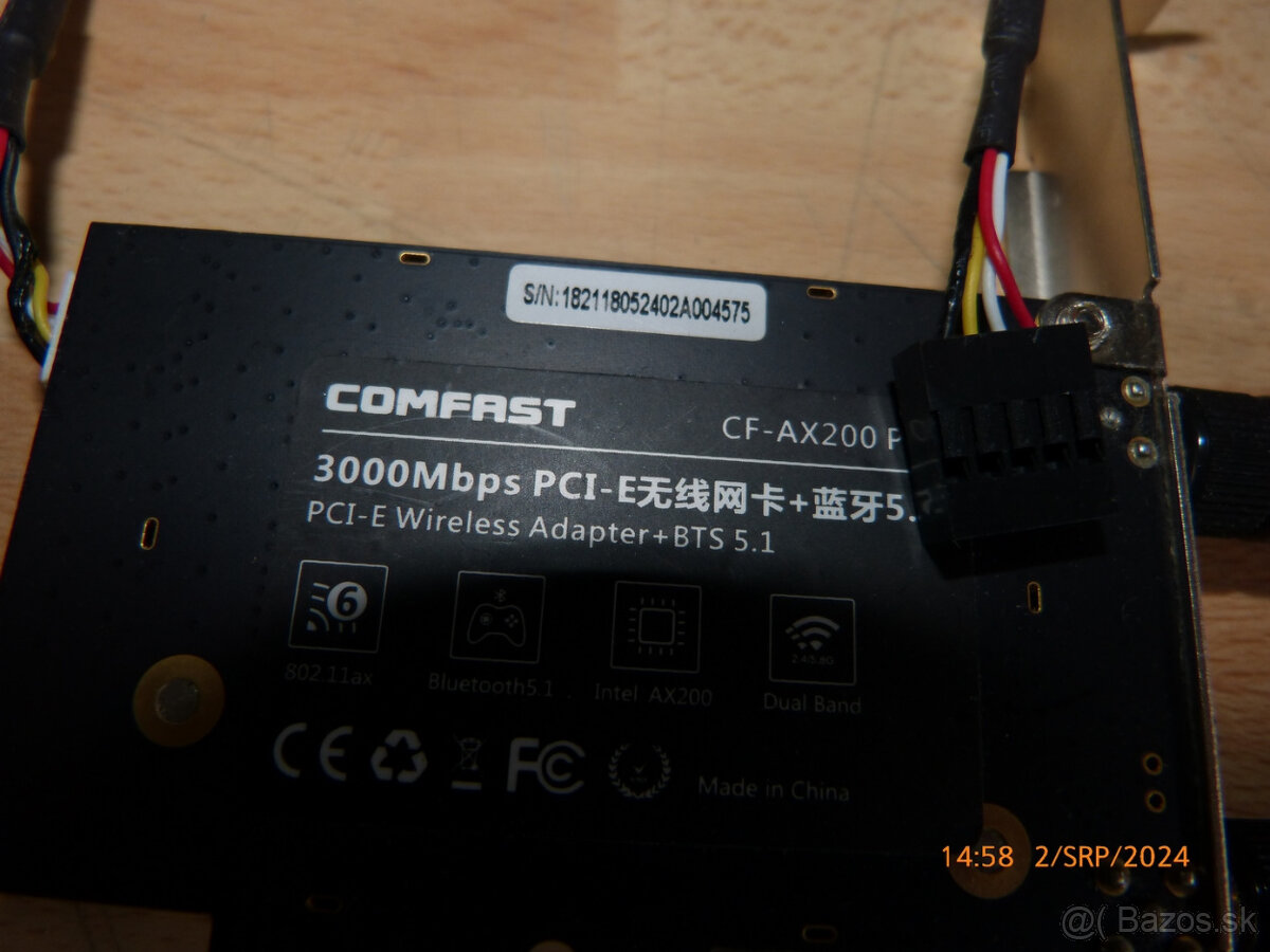 pcie wifi a pci wifi 10e kus a notebokove 5e kus - 3