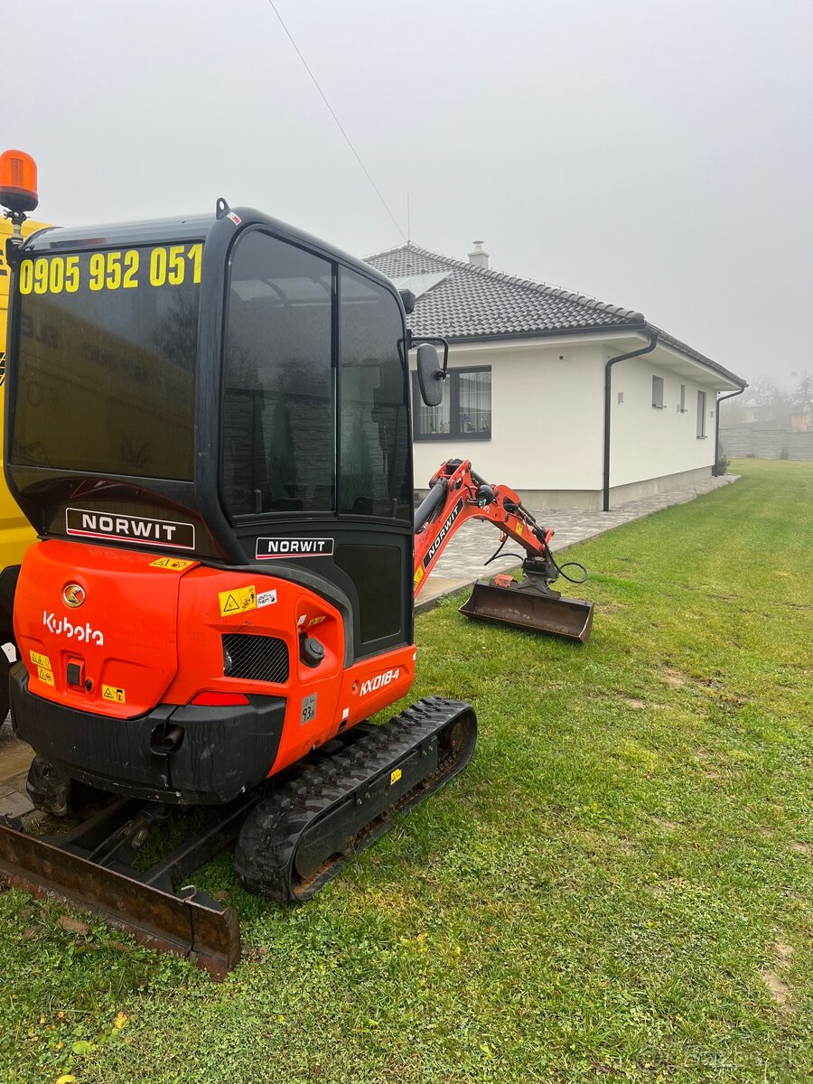 Predám minibager Kubota KX018-4 (r.v. 2022) odpočet DPH - 3