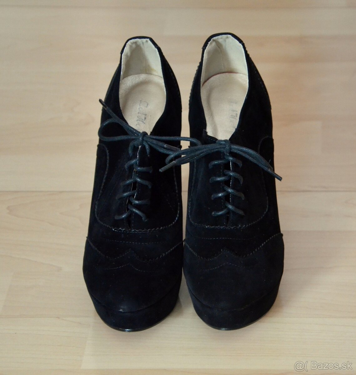 Čierne semišové topánky - 3