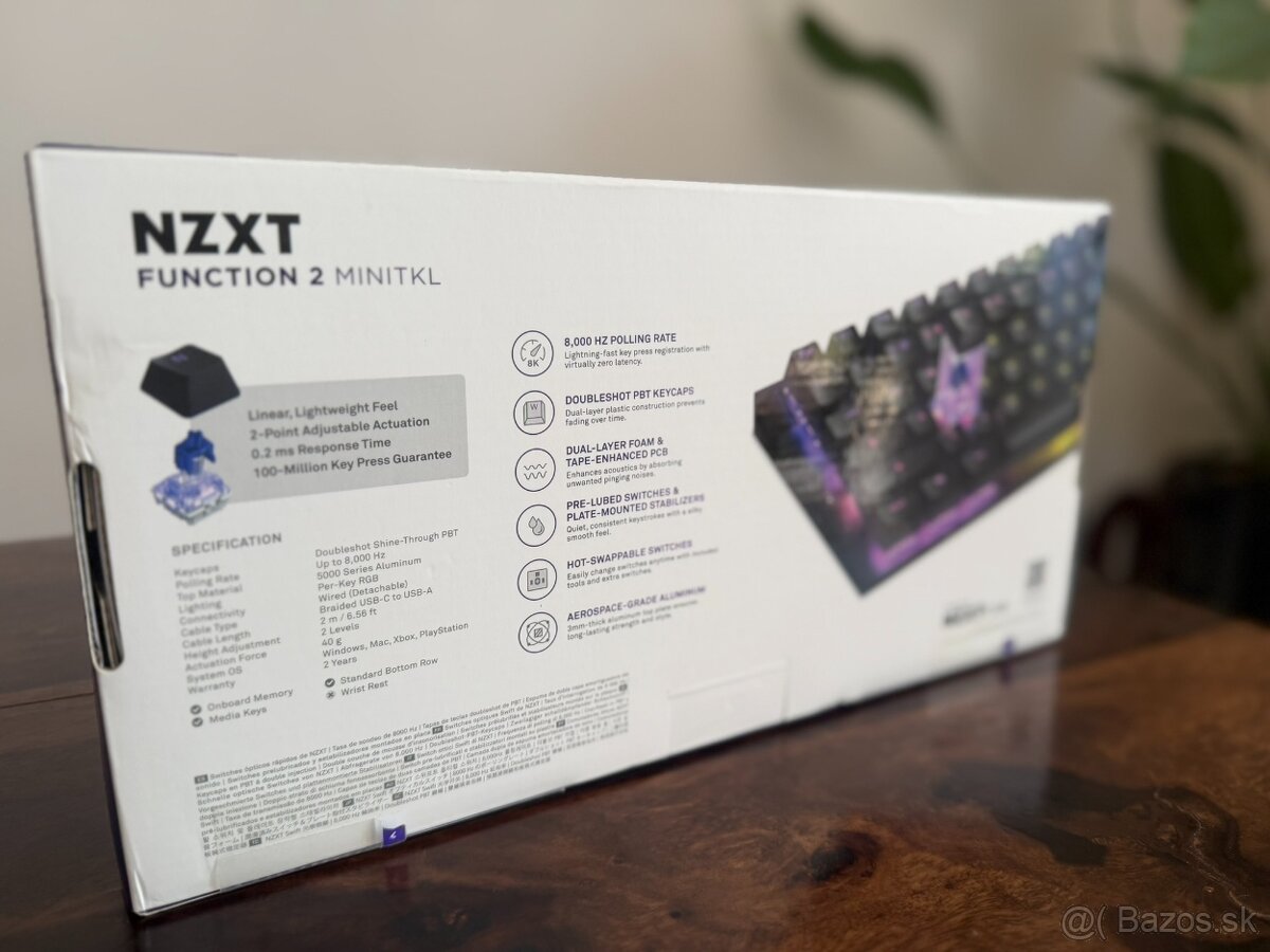 NZXT Function 2 MiniTKL gaming klávesnica NOVÁ - 3