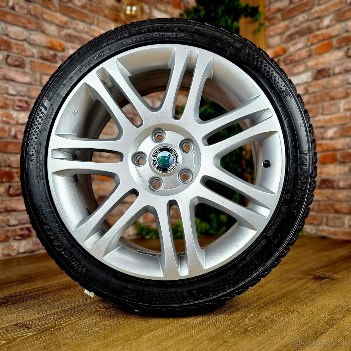 Alu R18 5x112 orig. ŠKODA, VW, SEAT + zimné 225/40R18 - 3