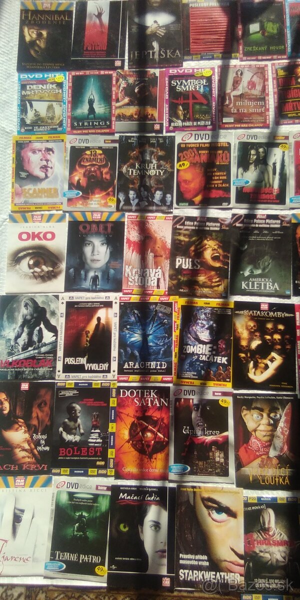 DVD - zbierka HORORov 0,65€/ks - 3