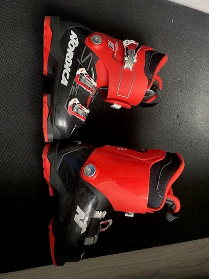 detské lyže (110 cm), lyžiarky + palice - 3