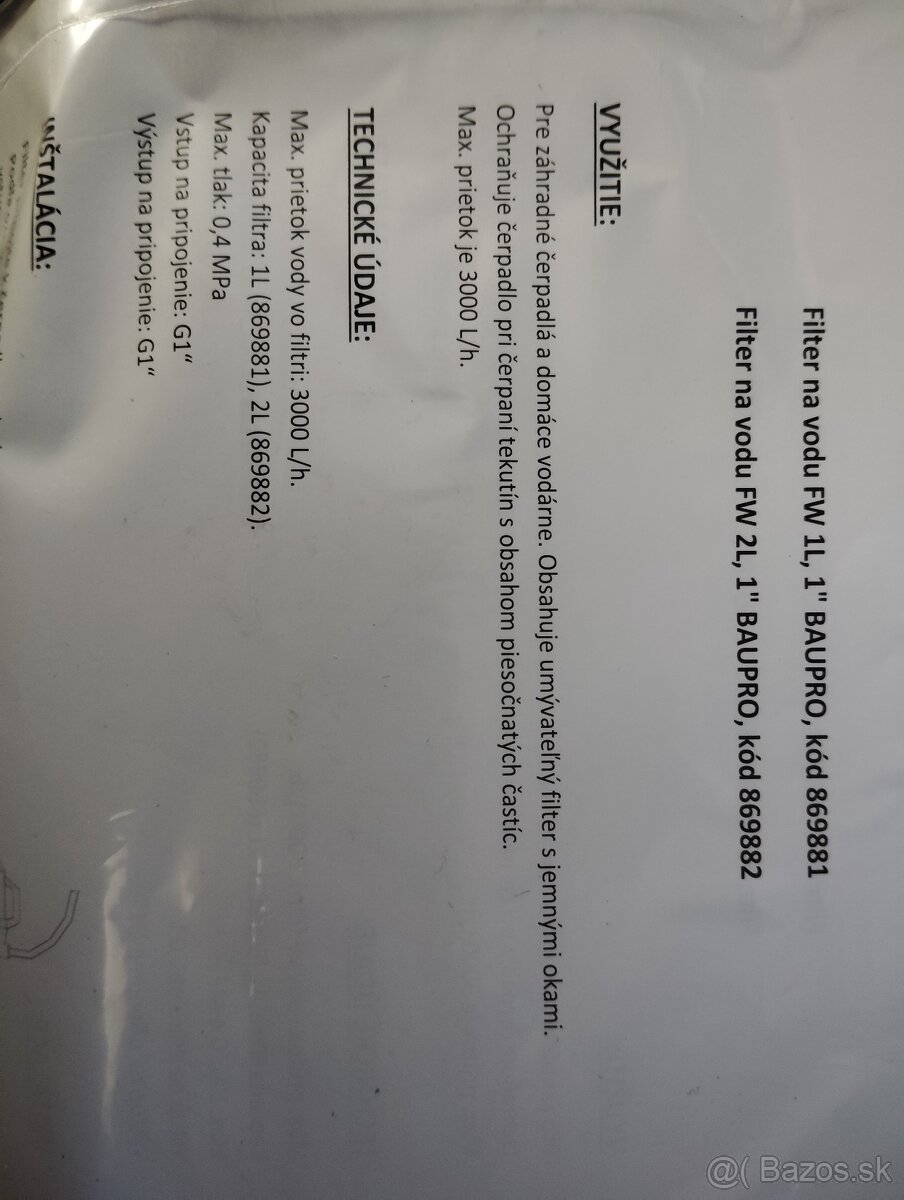 Filter na cerpadlo - 3