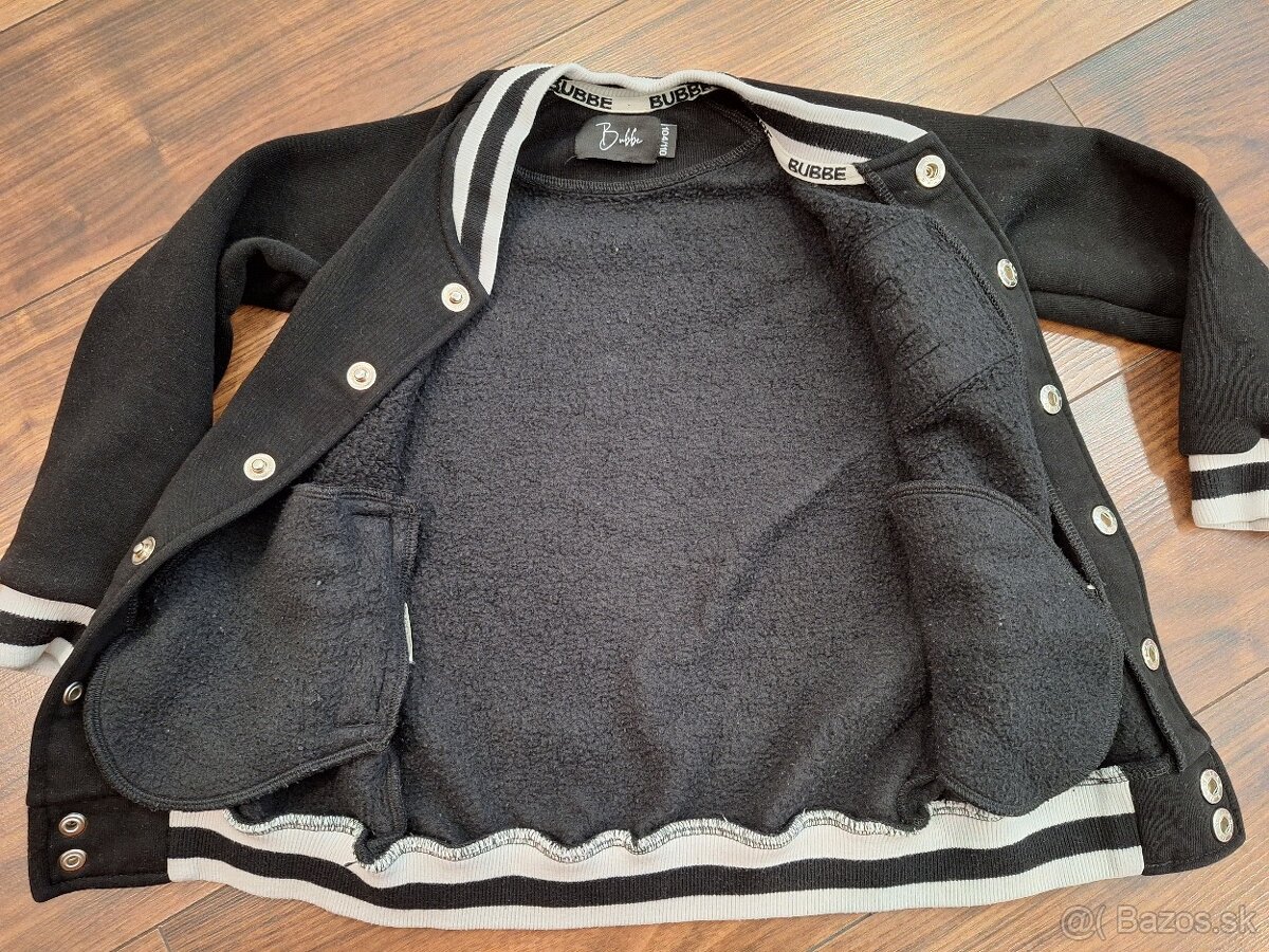 BUBBE čierna mikina vel.98/104 - 3