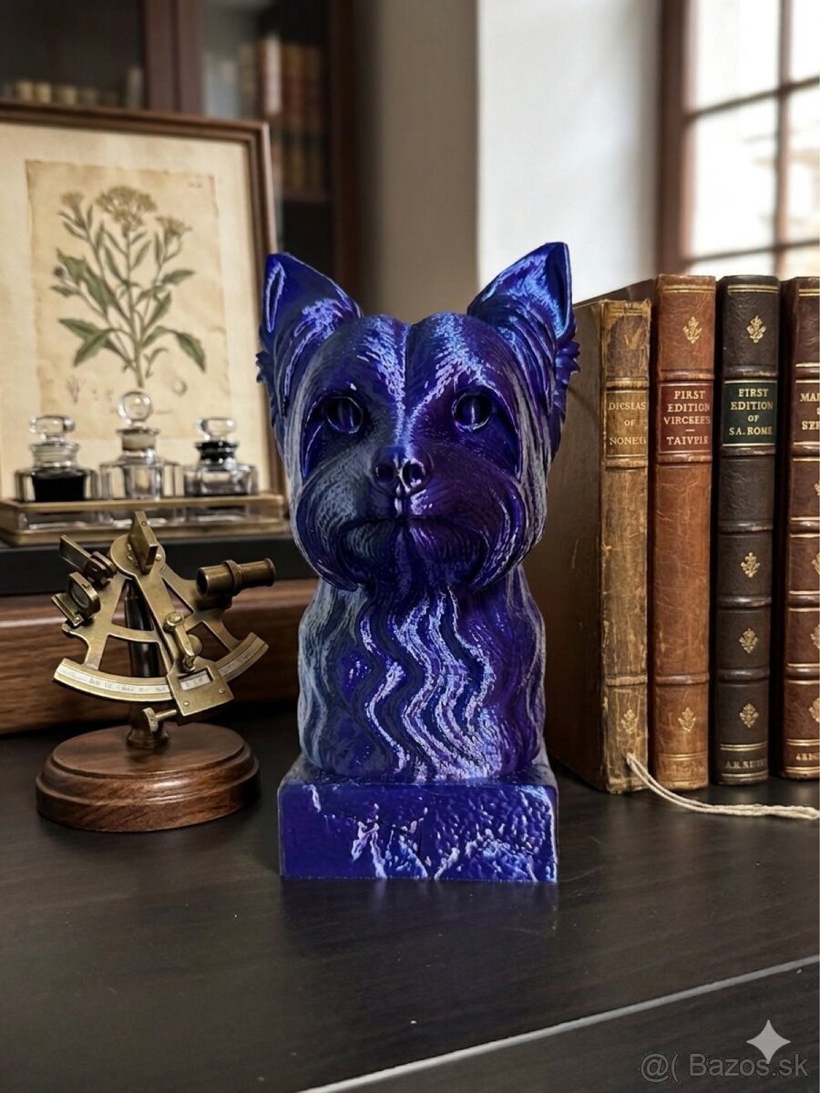 🐾 3D tlačená soška psa s menom - 3