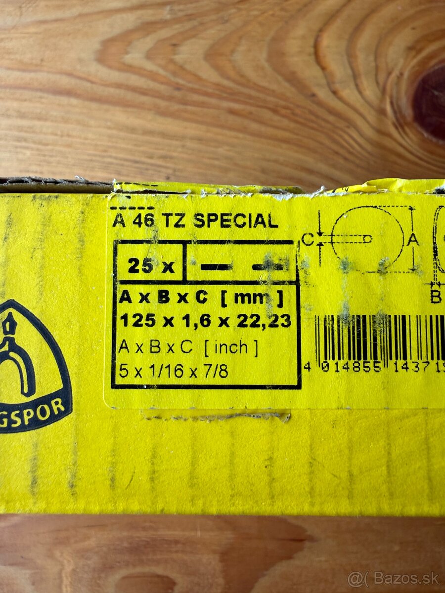 Rezny kotuc 125x1.6mm - 3