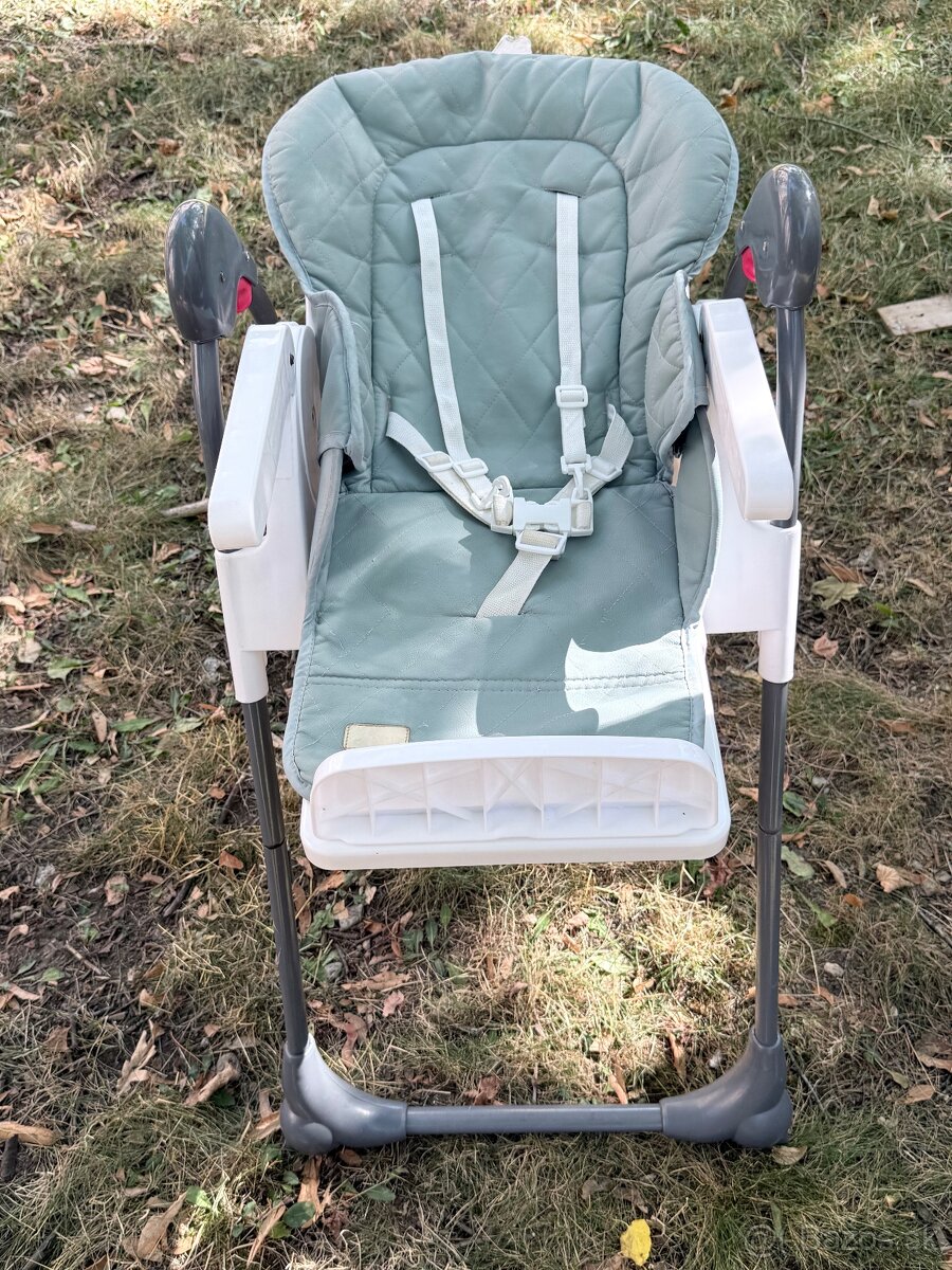 Jedálenská stolička Lorelli Oliver Grey PU Leather - 3