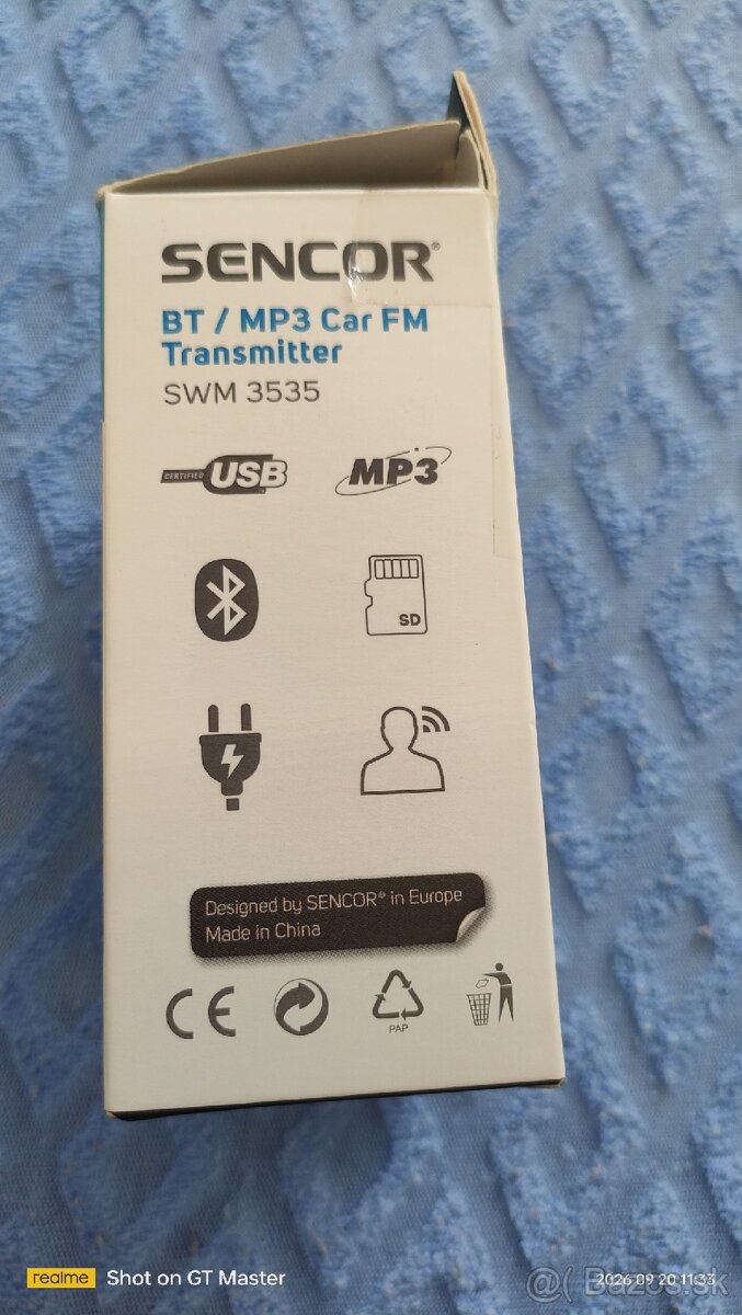 Predám bluetooth Transmitter do auta Sencor - 3