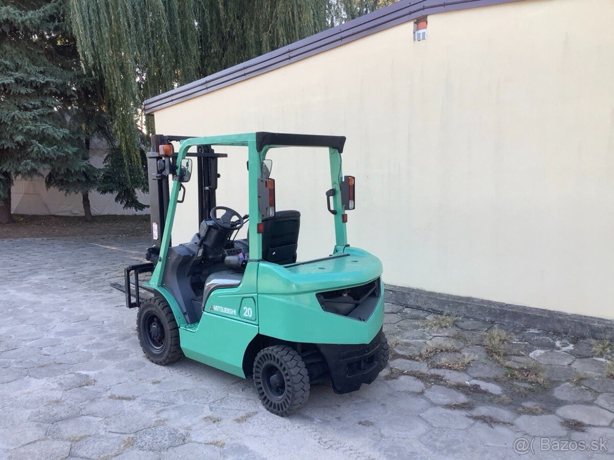 Mitsubishi FD20 – 2t diesel, Duplex 3m, side-shift, 4 500h - 3