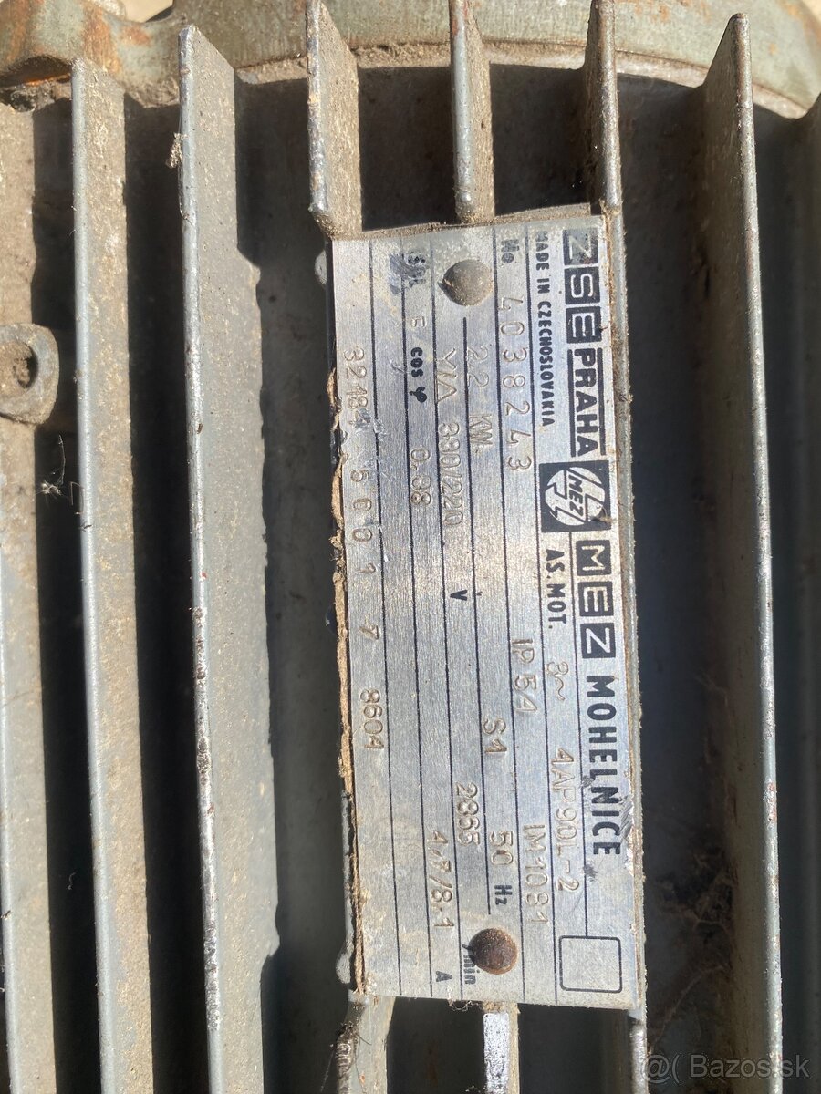 Predám elektromotor 2.2kw 2860 ot - 3