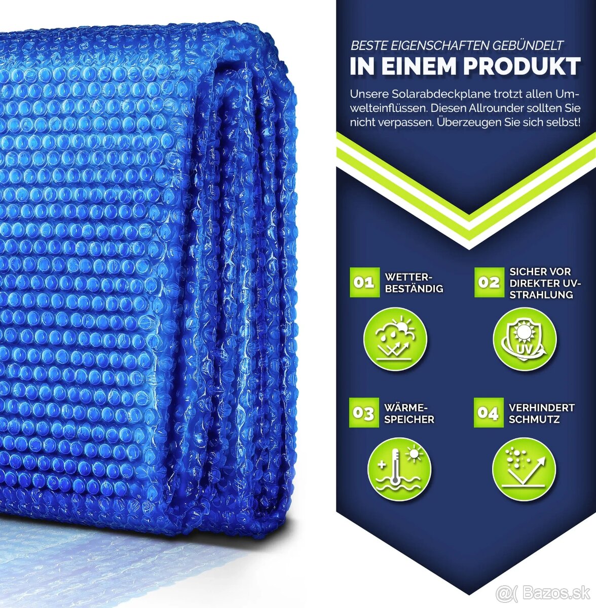 Solárna plachta na bazén – nová - 3