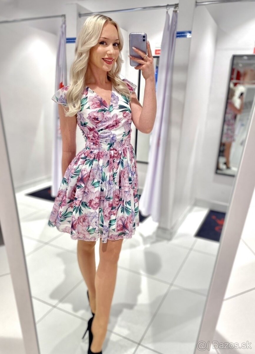 Spoločenské / letné šaty - krátke - 3