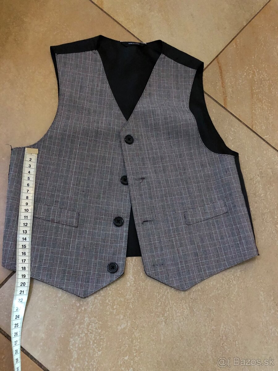 Vestička pre chlapca sivá 122 - 3