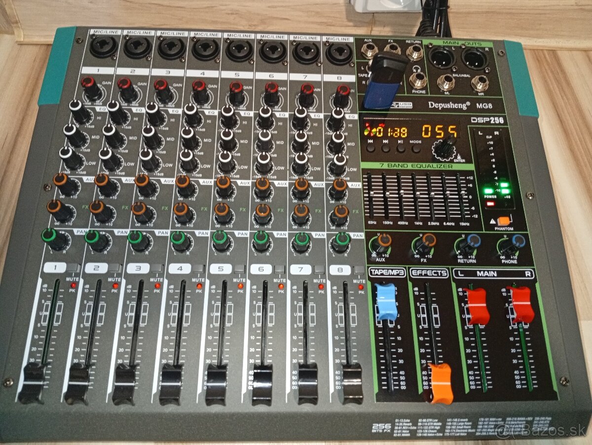 Nový mix s USB, 8x vstup na mikrofón - 3