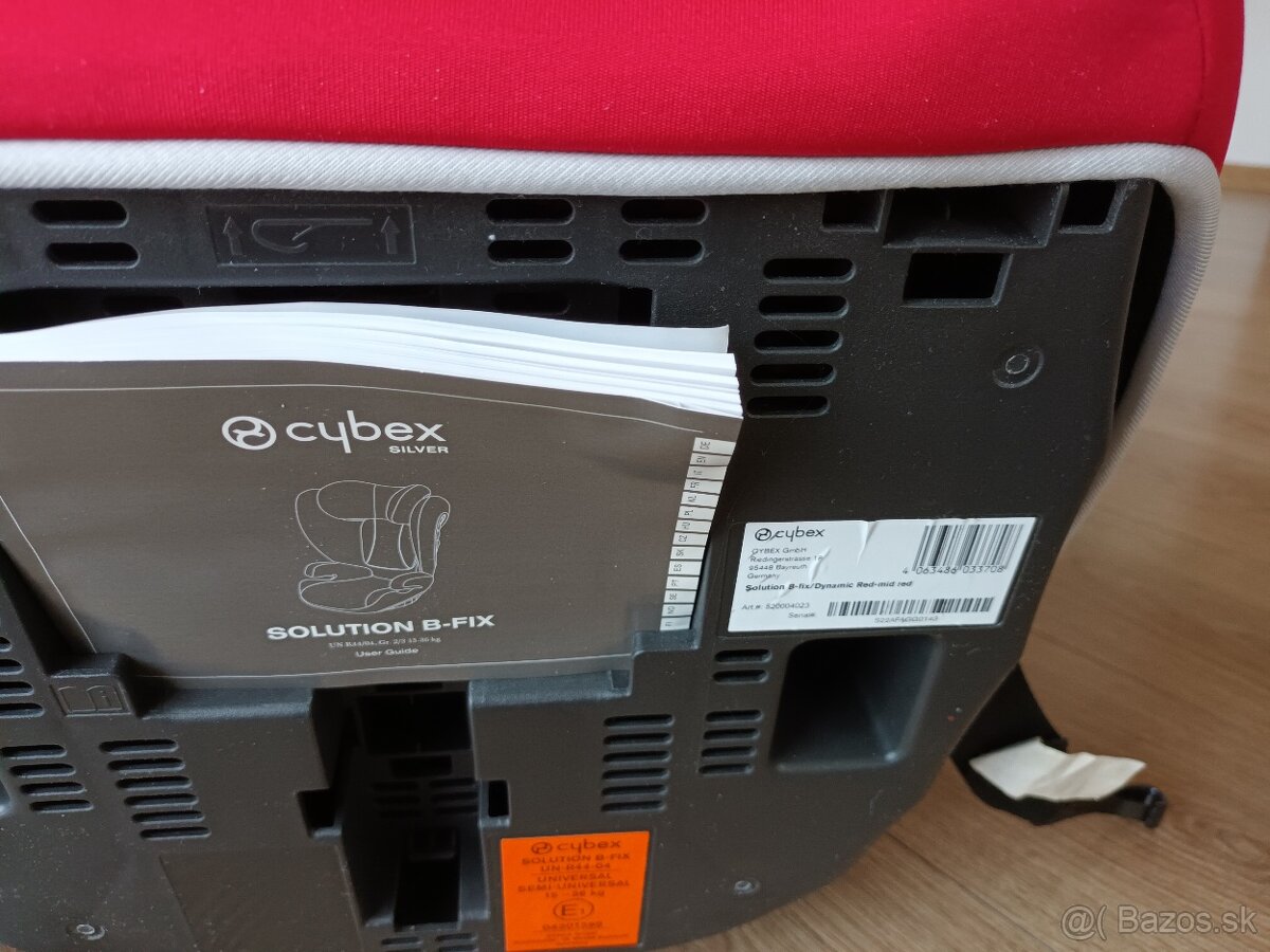 Predám autosedačku Cybex Solution B-fix - 3