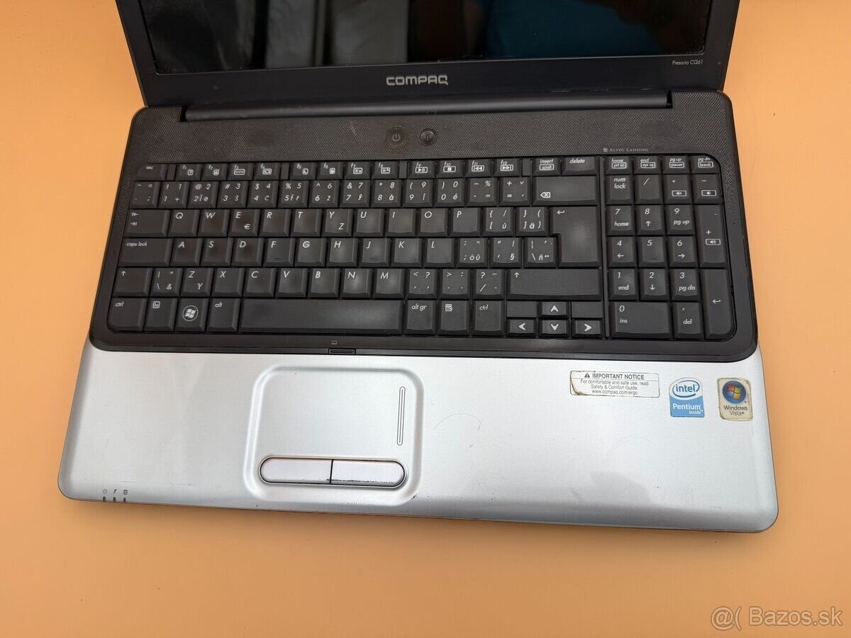 Notebook Compaq Presario CQ61 / 160GB HDD / Win 7 Pro - 3