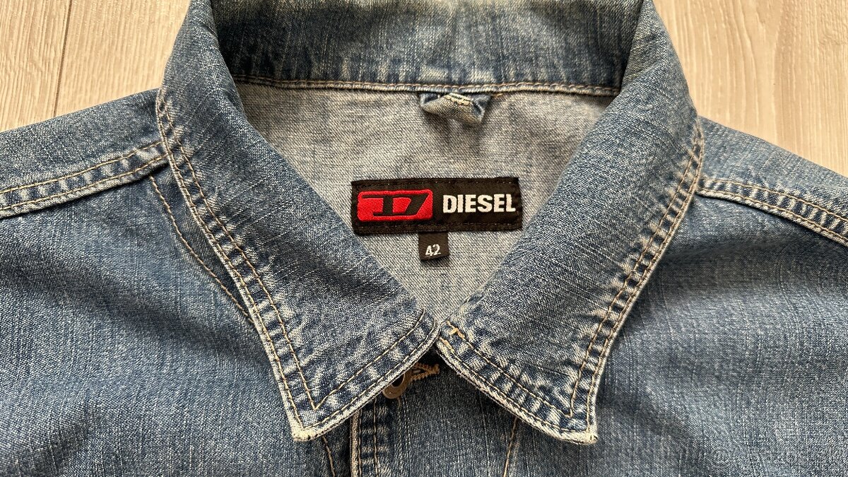 Pánska,kvalitná džínsová bunda DIESEL - veľkosť XL - 3