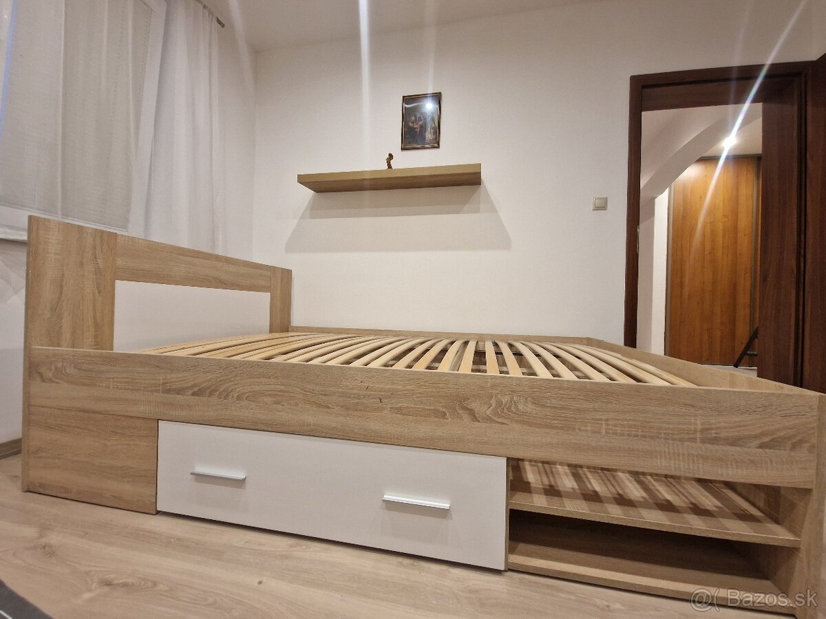 Predá postel s roštom, rozmer 200x 140 cm - 3