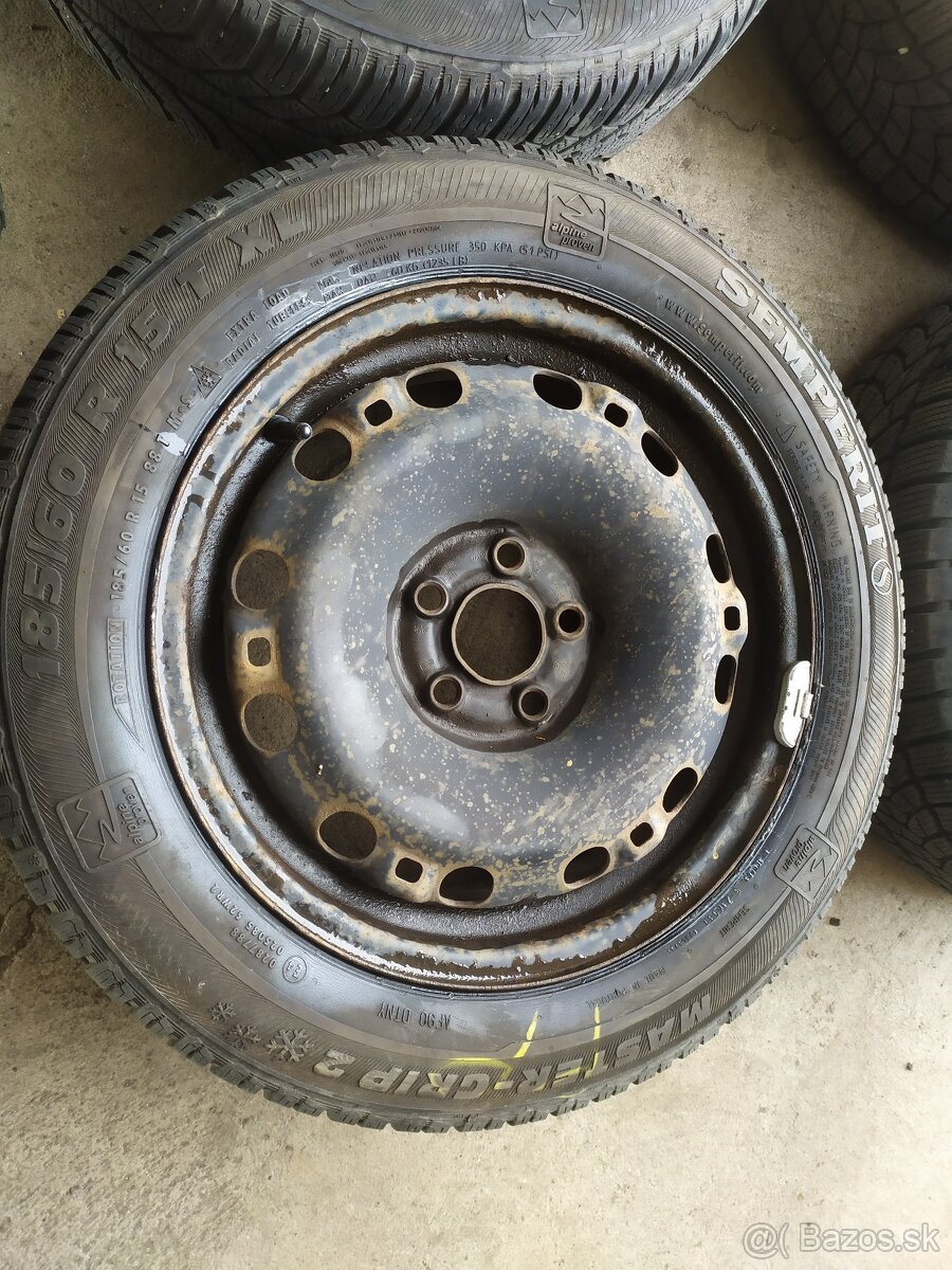Zimná sada 15" 5x100 VW Polo 185/60 R15 - 3