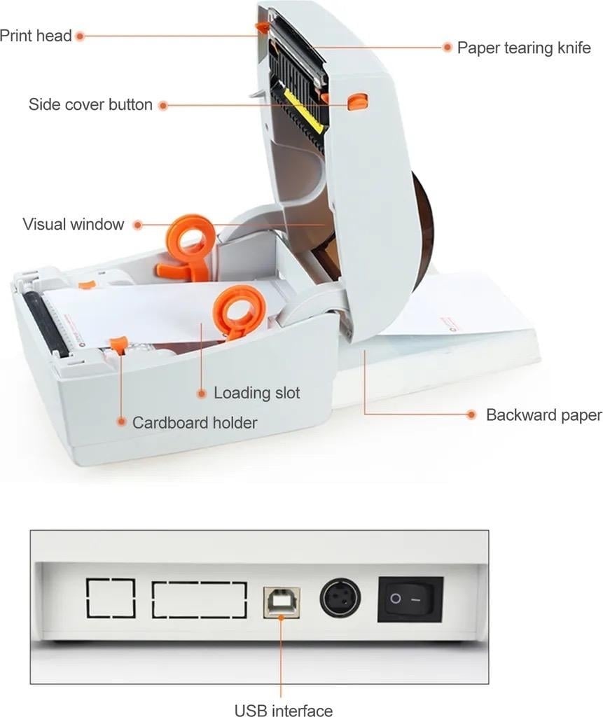 Termotlačiareň štítkov | etiketovacia tlačiareň | 15€ zľava - 3