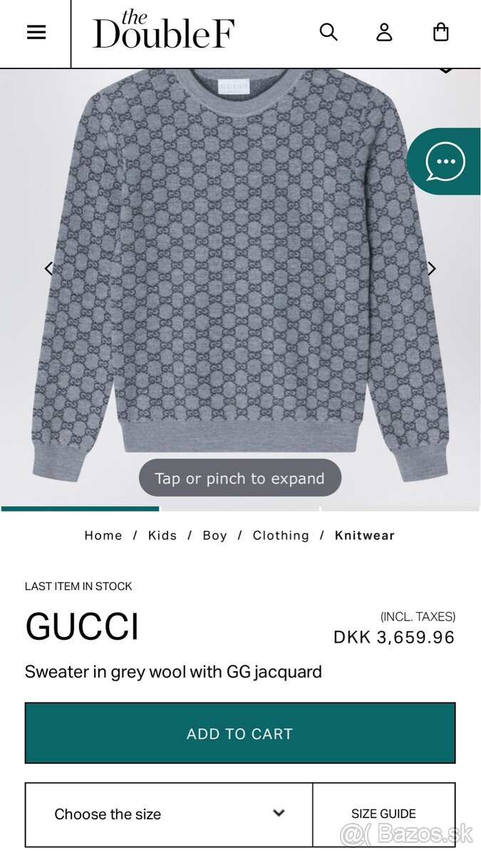 Gucci sveter veľkosť L - 3