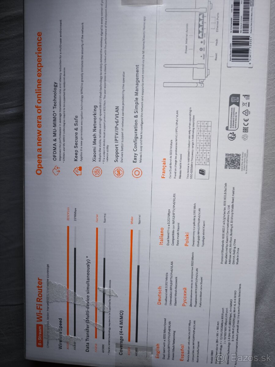 Wi fi router Xiaomi AX3200 - 3