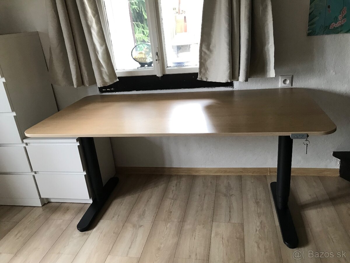 Vyskovo nastavitelny pracovny stol IKEA,elektricky 160x80 cm - 3