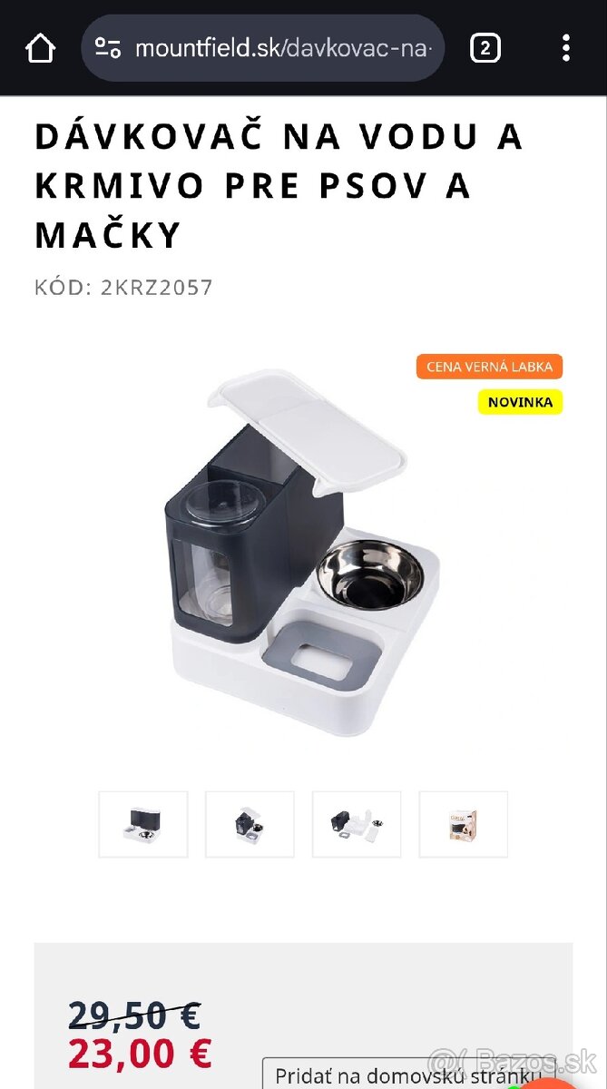 Dávkovač na vodu a granule - 3