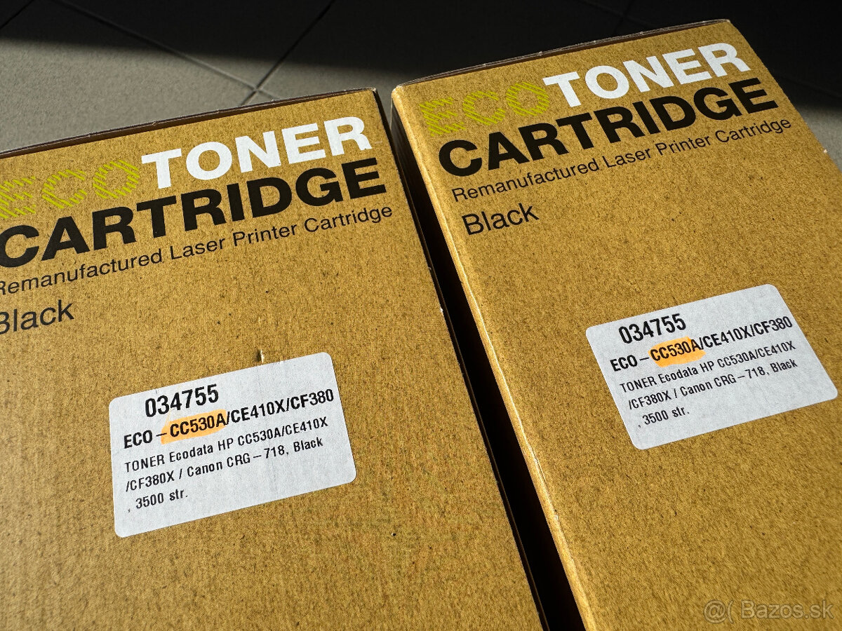 Eco Toner Cartridges - 2 ks čierna a 1 ks žltá - 3