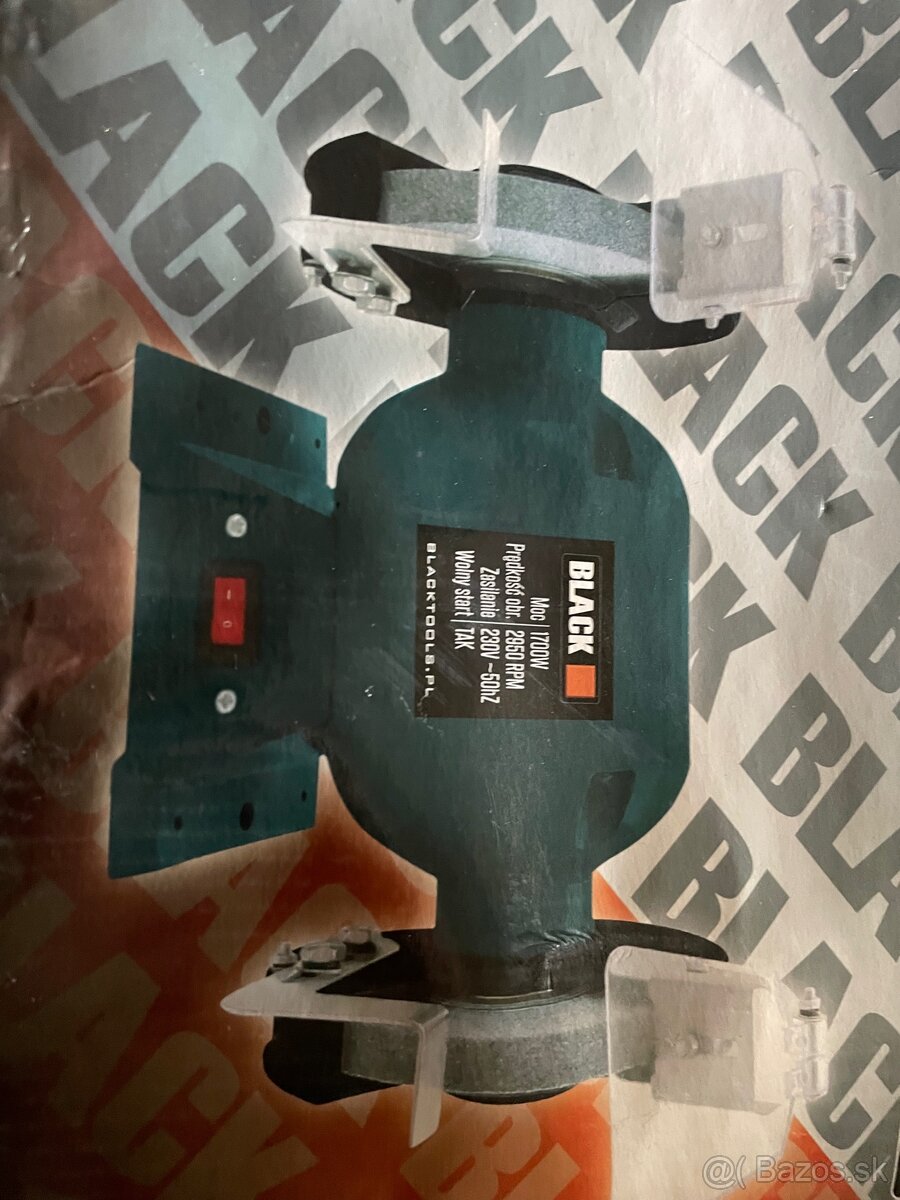 Na predaj: Stolová dvojkotúčová brúska BLACK – 1700 W (NOVÁ) - 3