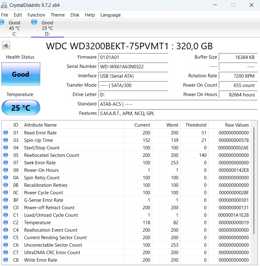 Predám 2,5 '' HDD WD 320 GB 7200 RPM SATA disk - 3