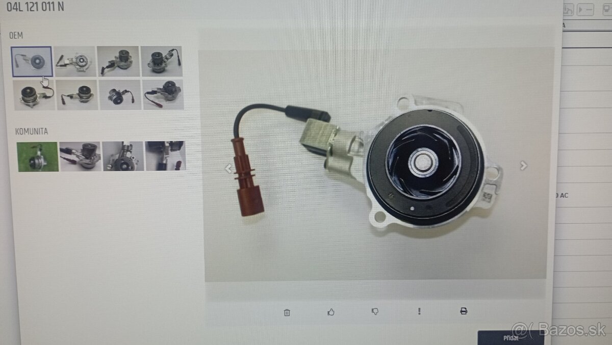 OEM vodní pumpa 04L121011N - 3
