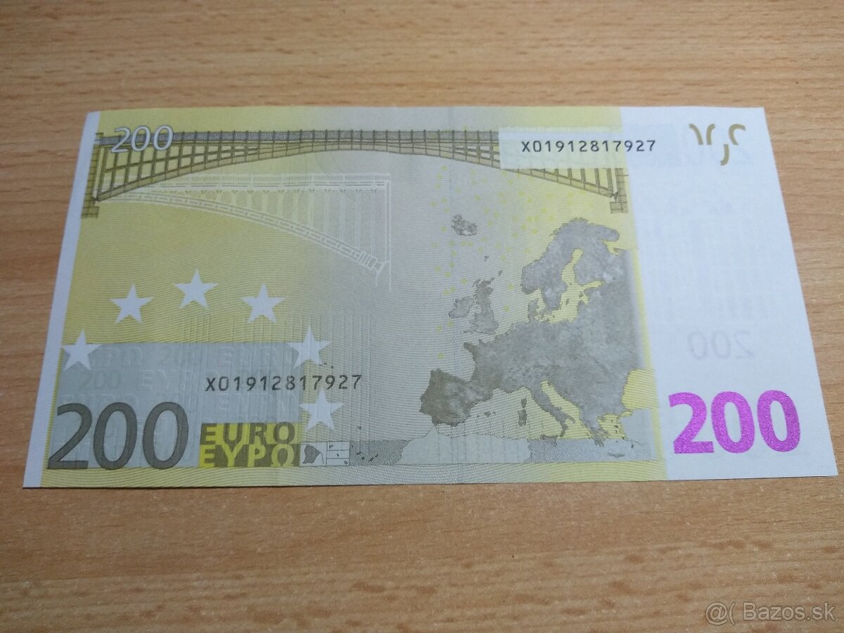 Bankovky 200€ rok 2002 - 3