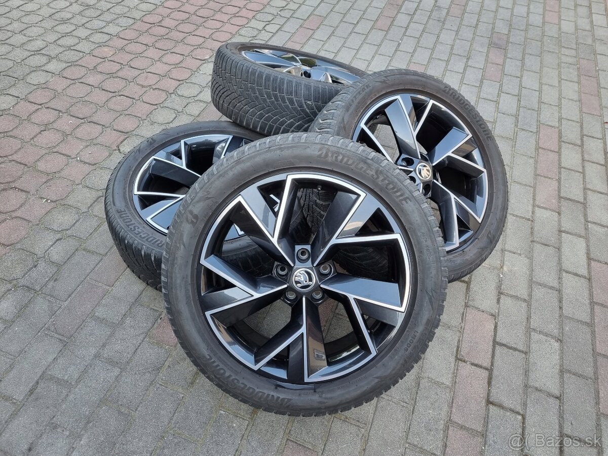 Triglav zimní sada Alu kol originál Škoda Kodiaq R19 ET43 VW - 3