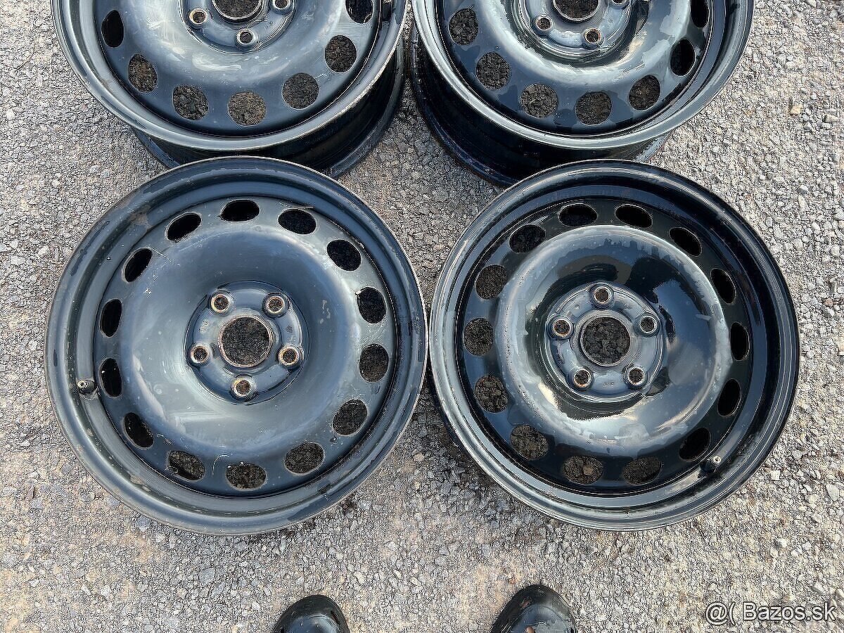 Plechové disky 5x112 R16 originál VW Seat Audi Škoda - 3