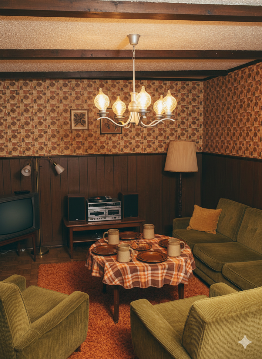 Predám hliníkový retro luster - 3