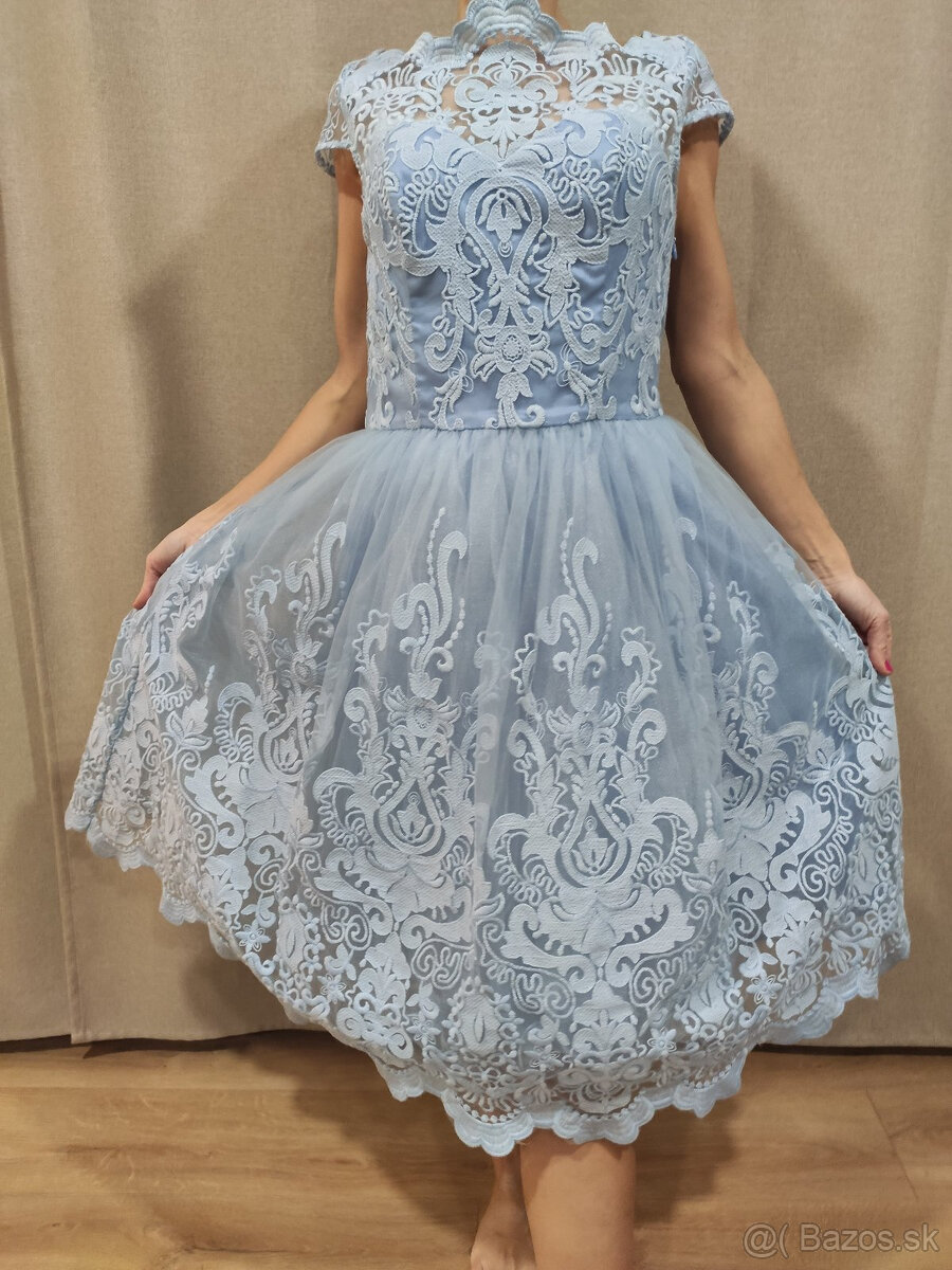 Spoločenské šaty Chi Chi, NÁADHERNÉ, TOP stav, MIDI,veľ.S-M - 3