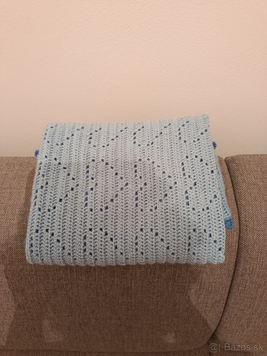 Háčkovaná detská deka 60x75cm - 3