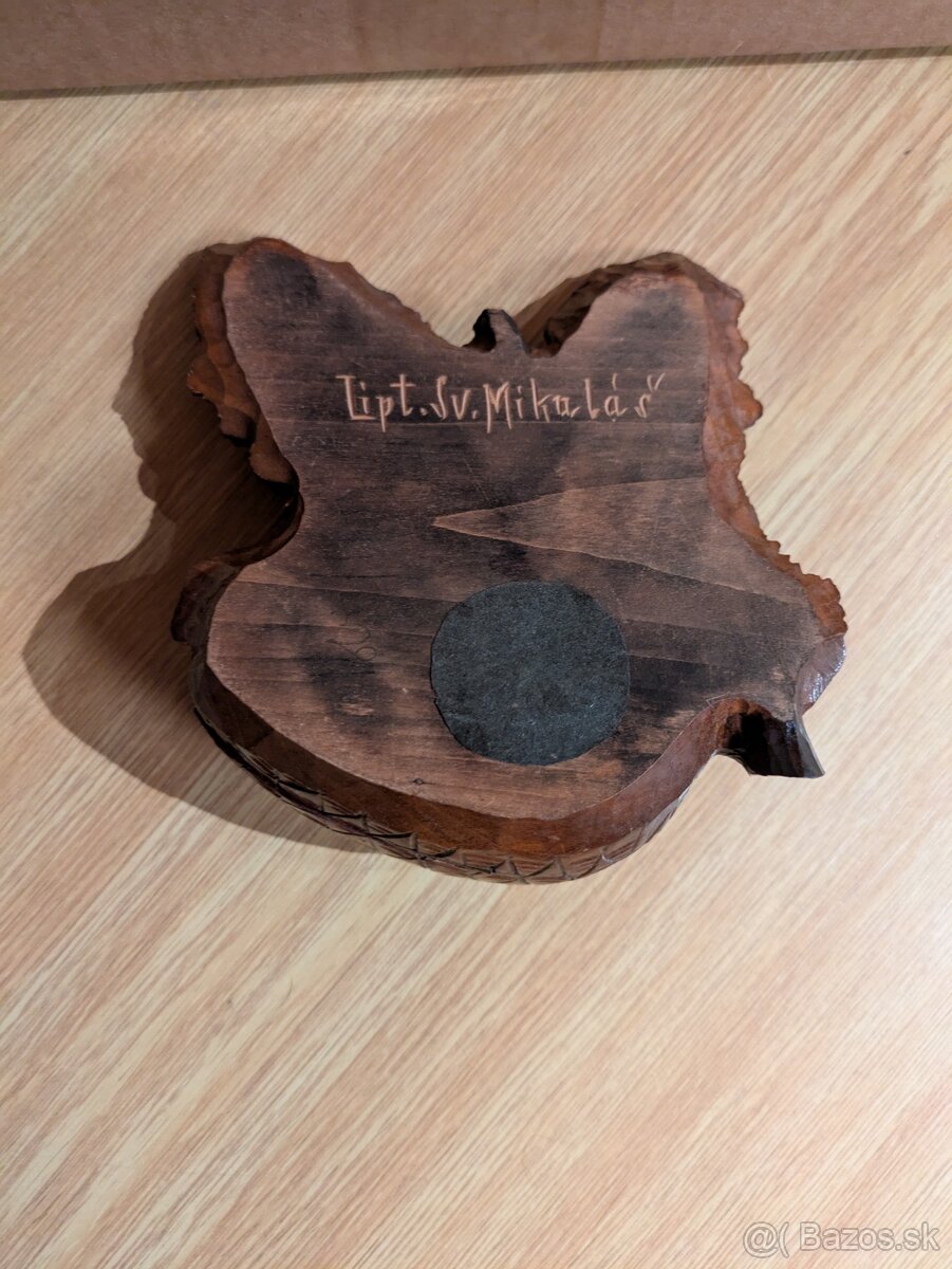 Vintage retro doplnky Kalamár drevený - 3