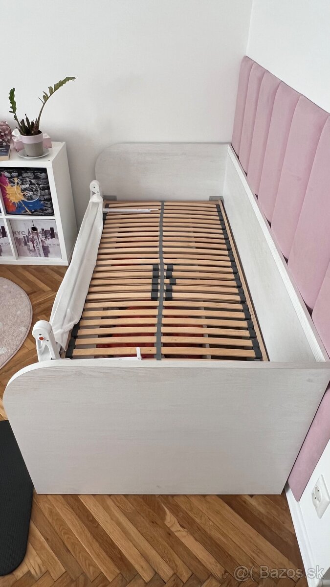 Biela postel 90x200 - 3