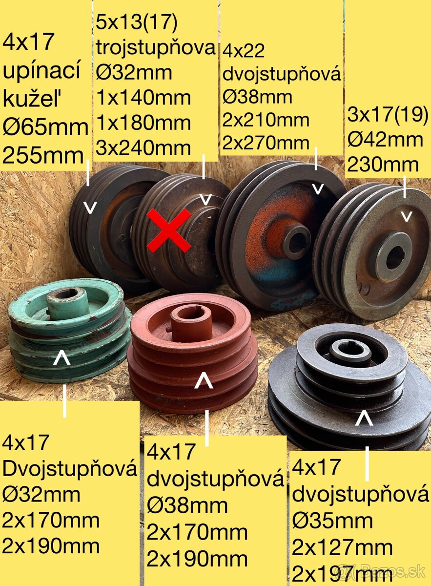 Nd k elektromotorom,spojky,remenice - 3