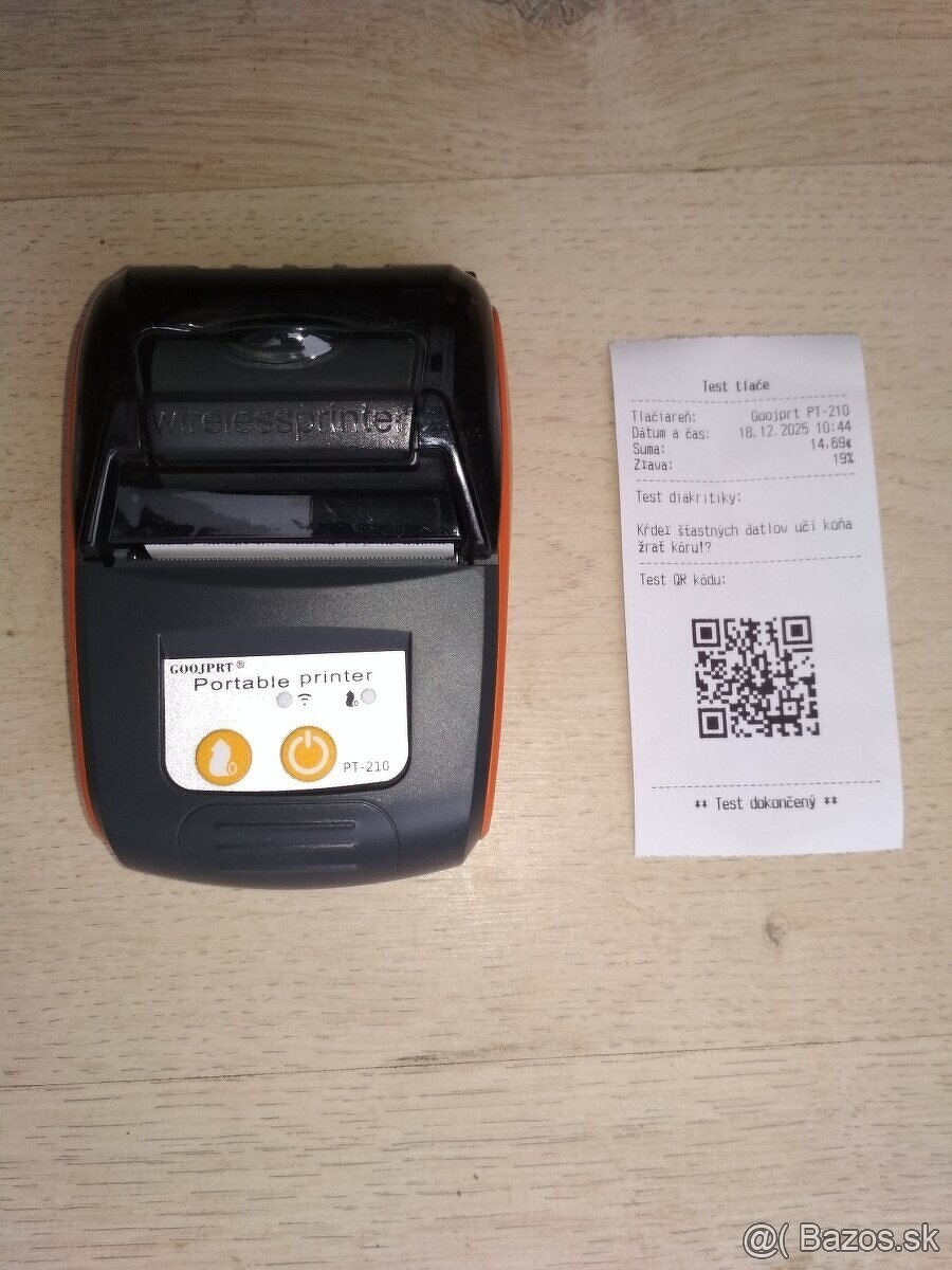 Prenosná termotlačiareň na bločky - 3