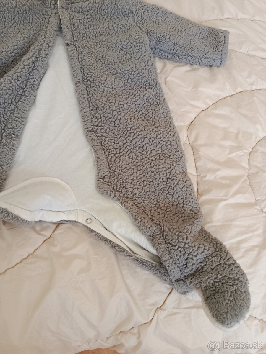 Plyšový overal Medvedík jeseň-jar - 3