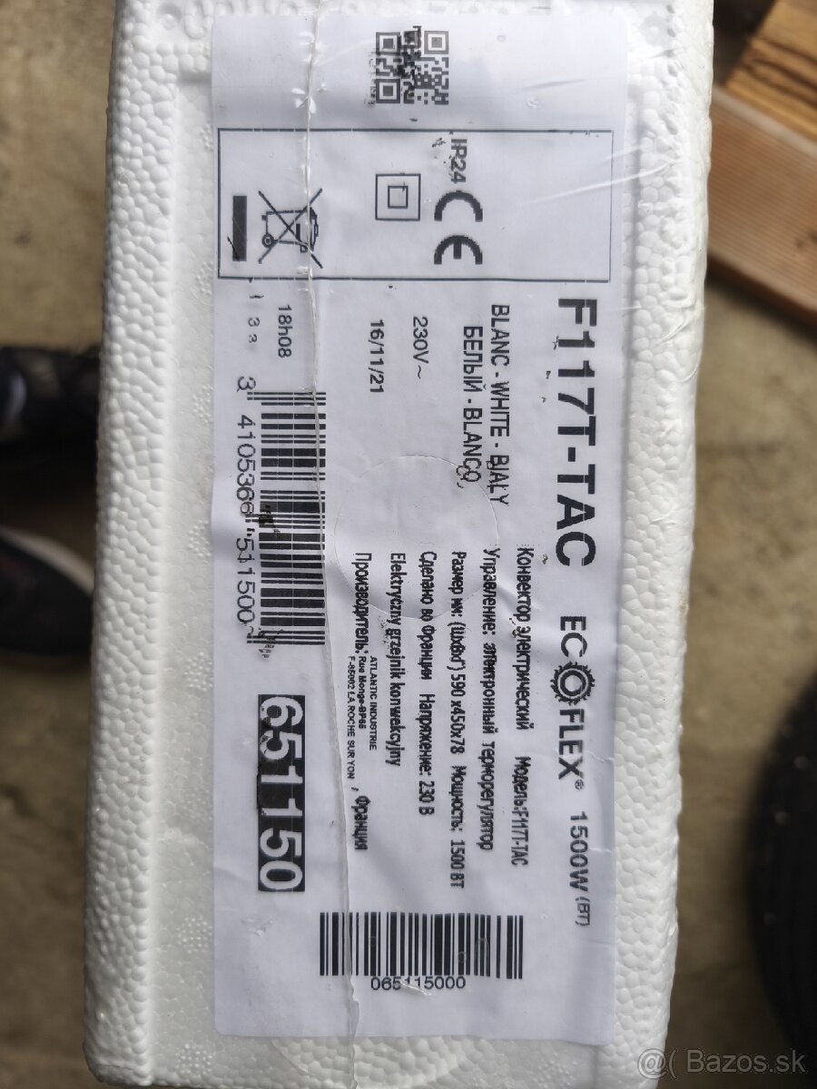 Elektrický radiátor Eco flex 1500w - 3