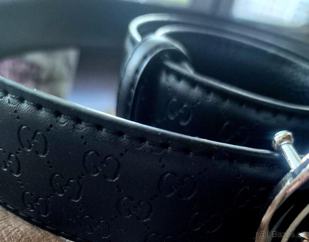 Gucci kožený opasok - 3