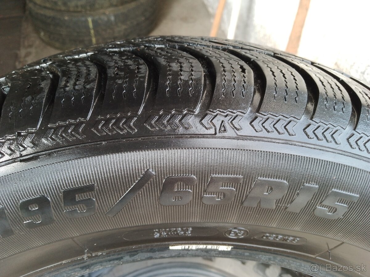 2x zimné pneumatiky 195/65 r15 - 3