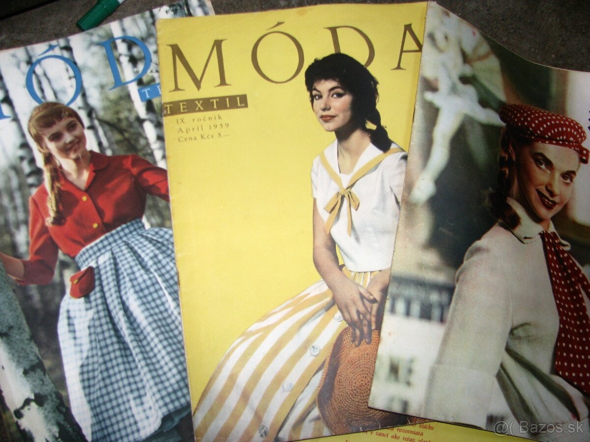 STARÉ MODNÉ ČASOPISY, naša moda, milena,dum mody,žena a moda - 3