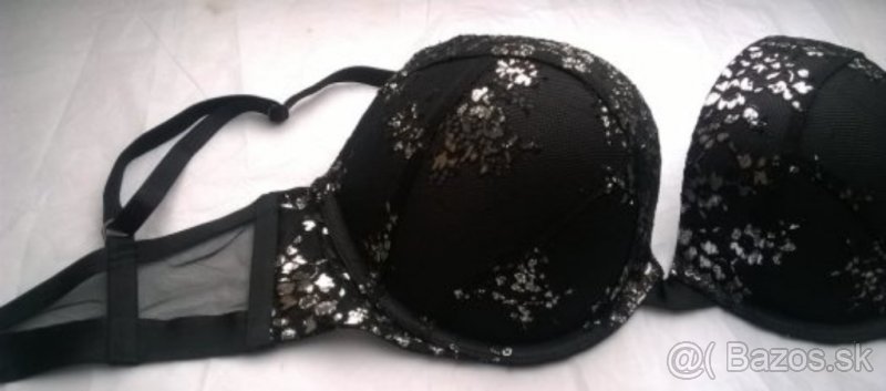 Predám Victoria Secret podprsenku Bombshell čierna so vzorom - 3
